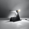 Lampa Biurkowa Stojąca Stołowa Nocna E27 Nieregularna Czarna Industrialna Incline Sollux