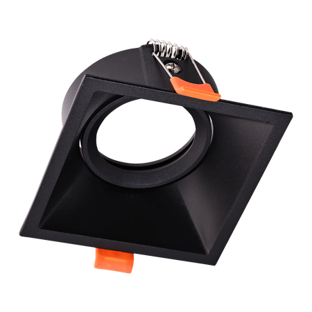 Oprawa HALOGENOWA Podtynkowa Podbitka Sufitowa GU10 Kwadratowa Ruchoma IP20 Czarna Milagro