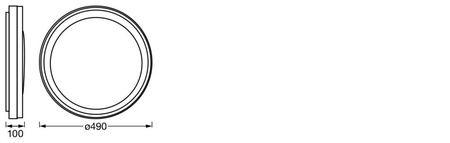 Plafon LED Lampa Oprawa Natynkowa 38W 1050lm RGB CCT z Podświetleniem Ściemnialna 50cm Biały SMART+ WiFi Orbis Ledvance