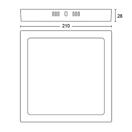 Lampa Sufitowa Plafon LED 12W 1350lm 4000K Biała Magneos Philips