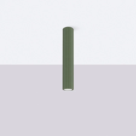 Lampa Sufitowa Reflektor Tuba Spot 1x GU10 Oliwkowa Karbon Deep Space SL.1609 Sollux