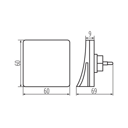 Lampka Orientacyjna LED HOFI do gniazdka Czujnik Zmierzchu 0.28W 2lm 3000K Ciepła Biała KANLUX