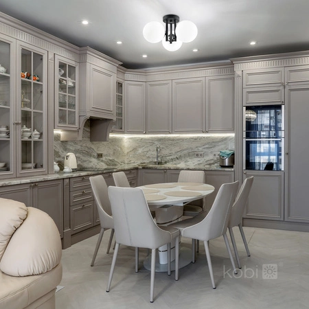 Lampa Sufitowa Dekoracyjna 3x G9 Szara Elegance Kobi