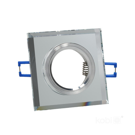 Oprawa Podtynkowa GU10 Halogenowa Wpuszczana Spot Oczko Przezroczysta Kwadratowa Kobi