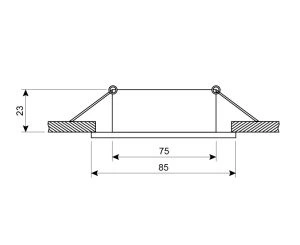 Oprawa Halogenowa Sufitowa Wpuszczana Reflektor Spot Biała Kobi