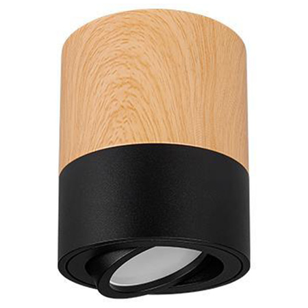 Oprawa Natynkowa Halogenowa Tuba Reflektor Spot GU10 Okrągła Czarna Brązowa Masterled