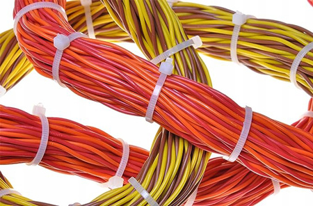 Opaska Zaciskowa Kablowa Mocna 3,6x350mm biała 100 sztuk ECOLIGHT