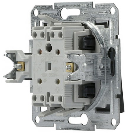 Włącznik Żaluzjowy Roletowy bez Ramki Podwójny Asfora Antracyt