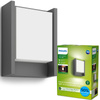 Lampa Ogrodowa LED Kinkiet Elewacyjny ARBOUR 3,8W 2700K Ciepła IP44 Antracyt PHILIPS