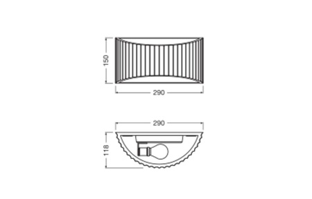 Lampa Ścienna Dekoracyjna Kinkiet Oprawa Natynkowa E27 Biały Decor Ledvance