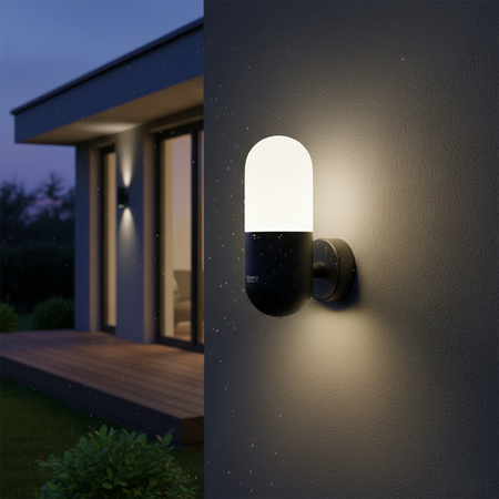 Kinkiet zewnętrzny HORTEN 1x E27 GOLDLUX (Polux) Czarny 314147