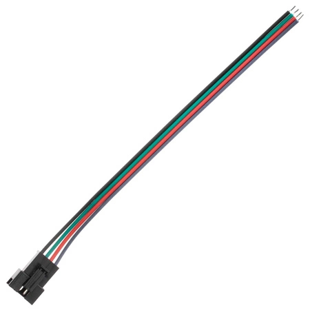 Złączka męska do taśmy LED 4PIN RGB z przewodem 10mm