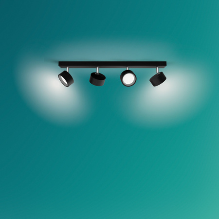 Lampa Sufitowa Reflektor LED 22W 2200lm 2700K Czarna Bracia Philips