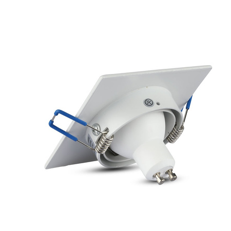 Oprawa Sufitowa Podtynkowa Oczko GU10 Kwadratowa Biała VT-782 V-TAC