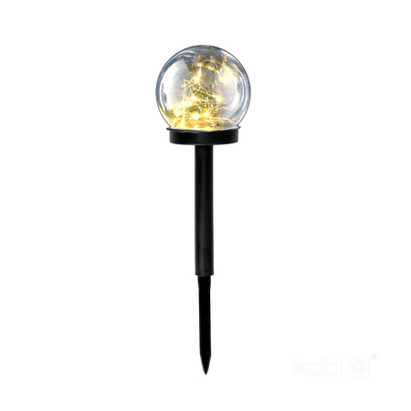 Lampa Solarna Ogrodowa Słupek Zewnętrzny Stojący LED 3000K Ciepła IP44 Biały Gleam Kobi