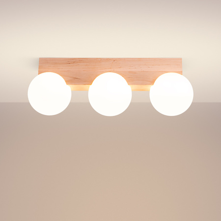 Lampa Sufitowa 3x G9 Naturalne Drewno BULBO Peach Puff SL.1684 Sollux