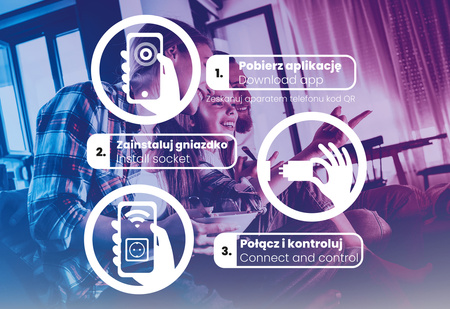 2x Inteligentne Gniazdko WiFi Watomierz Programator Timer TUYA SMART NIVO LUMILED