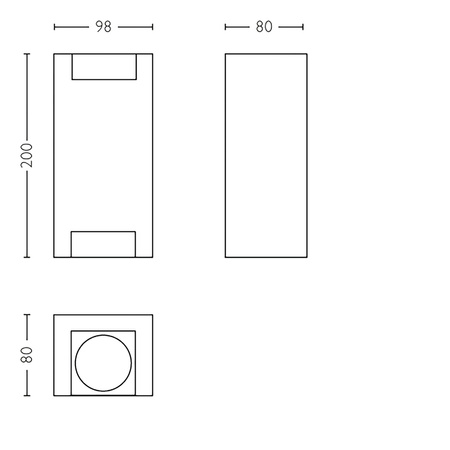 Kinkiet Ogrodowy Lampa Elewacyjna Zewnętrzna 2x GU10 IP44 Srebrna Trowel Philips