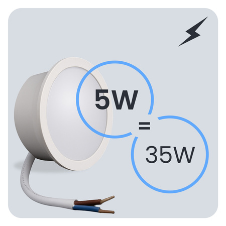 10x Wkład do Opraw LED Żarówka Moduł INSERT Reflektor 5W = 35W 470lm 3000K Ciepła 120° LUMILED
