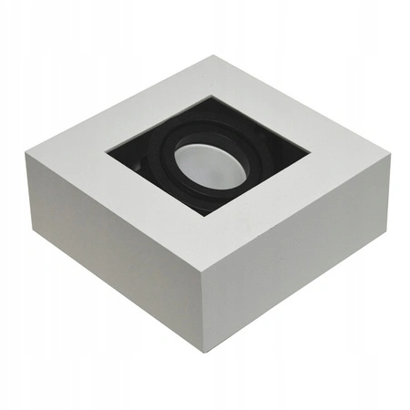 Oprawa Natynkowa Halogenowa Tuba Reflektor Spot GU10 Kwadratowa Ruchoma Biała Czarna Nemo Masterled