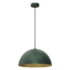 Lampa Wisząca Sufitowa BETA Zielona Złota 1xE27 35cm Milagro
