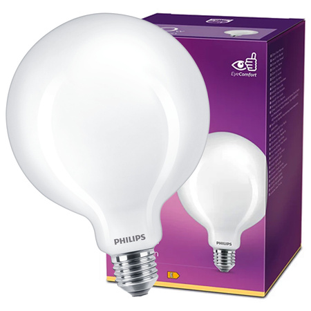 Żarówka LED Globe  E27 G120 7W = 60W 806lm 2700K Ciepła Filament Mleczna PHILIPS