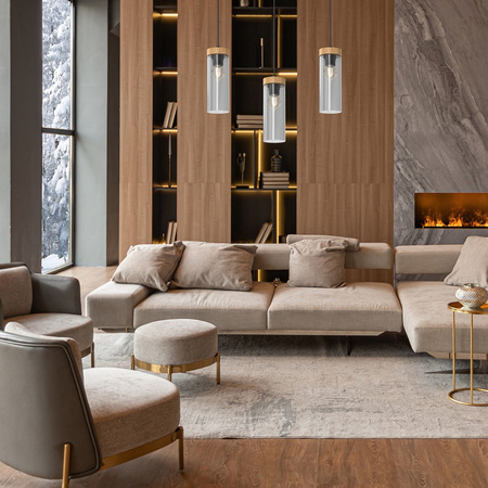 Lampa Wisząca Sufitowa ELICA 3xE27 Listwa Milagro