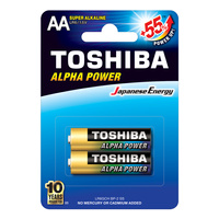 Baterie Alkaliczne TOSHIBA ALPHA POWER LR6 AA 1,5V Blister 2szt