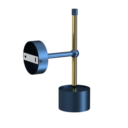 Lampa Ścienna Kinkiet ARENA Niebieska Złota 1xGX53 Milagro