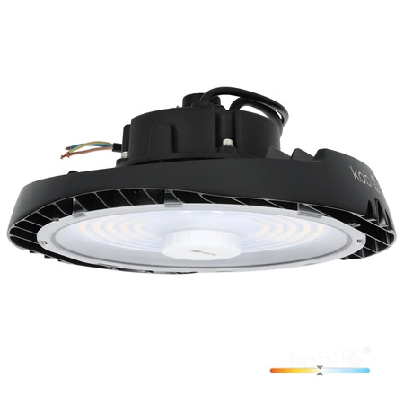 Oprawa Przemysłowa Lampa LED High Bay 150W 24000lm 4000K Neutralna Czarna IP65 IK07 Nina Pro Kobi