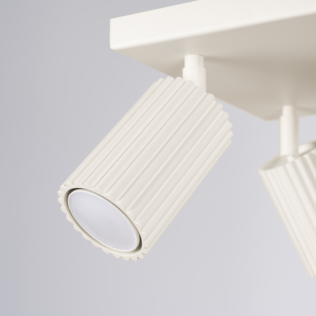 Lampa Sufitowa Reflektor Tuba Spot 4x GU10 Beżowa Karbon Deep Space SL.1602 Sollux