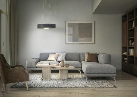 Lampa Wisząca LED 28W 3000K Oprawa Oświetleniowa Dekoracyjna Filc Szara LEDVANCE