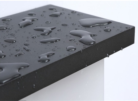 Lampa Ogrodowa LED Kinkiet Elewacyjny 12W Oprawa Architektoniczna Prostokąt Lagos Czarna z Czujnikiem Ruchu