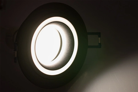 Oprawa HALOGENOWA TRIBUS Podtynkowa Stała Okrągła Czarna GU10