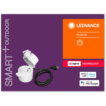 Inteligentne Gniazdko Sieciowe Zewnętrzne EU 230V 3680W 16A LEDVANCE SMART+ ZigBee z Przewodem