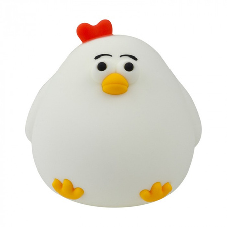 Lampka Nocna Dziecięca LED 2.5W 3000K Ciepła USB Akumulatorowa 800mAh Biała KURA MARY'S