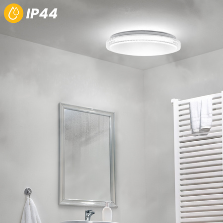 Plafon LED Lampa Sufitowa Natynkowa AGA2 72W IP44 CCT Biały Okrągły 50cm + PILOT LUMILED