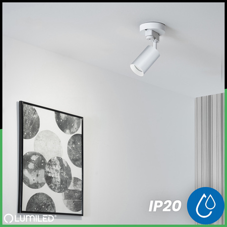 Reflektor Szynowy GU10 Biały RITI Lampa do Szynoprzewodów Jednofazowych LUMILED