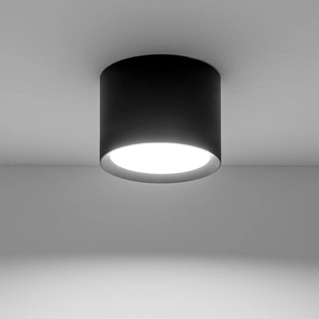 Oprawa HALOGENOWA Natynkowa SUNLA Tuba Gx53 LED Spot Kinkiet Sufitowa Walec Czarny LUMILED