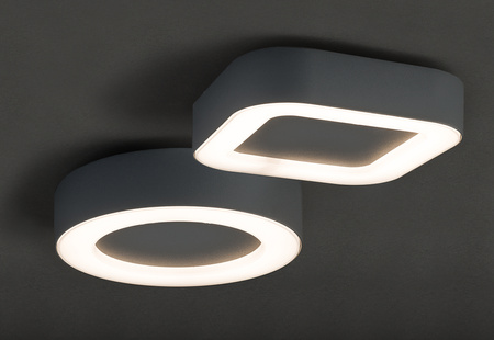 Plafon Oprawa Natynkowa Sufitowa Lampa Ogrodowa Kinkiet Elewacyjny LED 12W 540lm 3000K Ciepła Grafitowa Wodoodporna IP54 MERIDA LED 9514 Nowodvorski