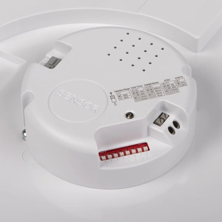 Plafon Lampa Sufitowa LED Mikrofalowy Czujnik Ruchu DABA 16W 1300lm 4000K IP66 Biała KANLUX