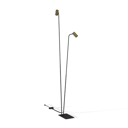 Lampa Podłogowa Stojąca 2x GU10 Złota Glamour 7712 MONO Nowodvorski