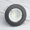 6x Oprawa HALOGENOWA Podtynkowa Stała Okrągła ARDALI Grafit Blacha MR16 GU10 LUMILED