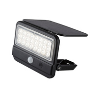 Lampa Ogrodowa Zewnętrzna Solarna Kinkiet Elewacyjny LED 7W 700lm 4000K IP54 z Czujnikiem Ruchu i Zmierzchu Czarny Nowoczesny Flaxton Rabalux