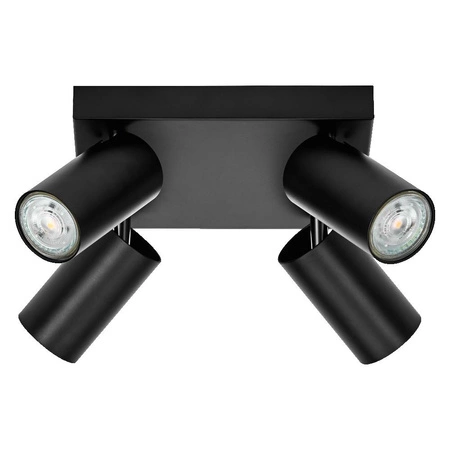 Lampa Sufitowa LED Kwadrat Reflektor 4-Punktowy Ściemnialna 13.6W GU10 Czarna LEDVANCE