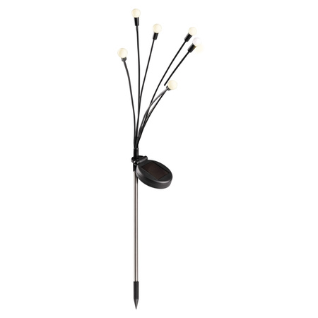 Lampa Solarna Czarna IP44 z Czujnikiem Zmierzchu Fiorini Sanico Goldlux
