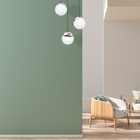Lampa wisząca SFERA 3xE14 Białe Kule Chromowane Detale MLP8884 Milagro Metal + Szkło