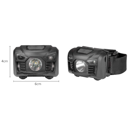 Latarka Czołowa LED Akumulatorowa z czujnikiem ruchu XM-L Q5 3W VA0020 VAYOX