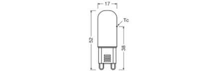 Żarówka LED Kapsułka G9 2.6W = 30W 320lm 2700K Ciepła 320° LED PIN Osram