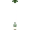 Lampa Wisząca Oprawa E27 Porcelanowy klosz zielony z kablem VT-7998 V-TAC